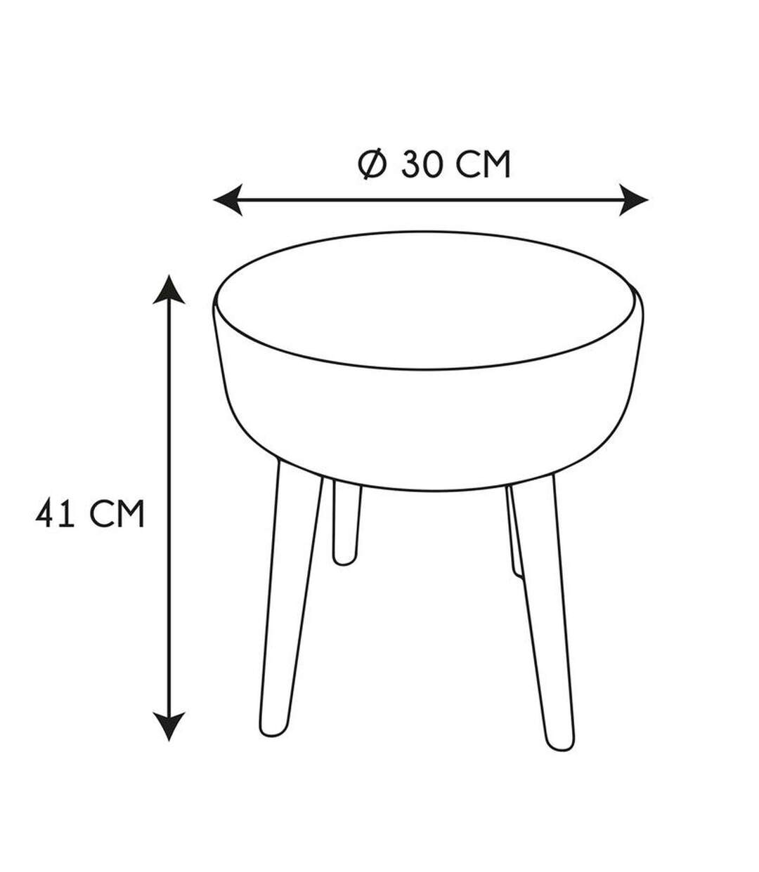 Tabouret Mirage - Hauteur 41 cm - Crème-5