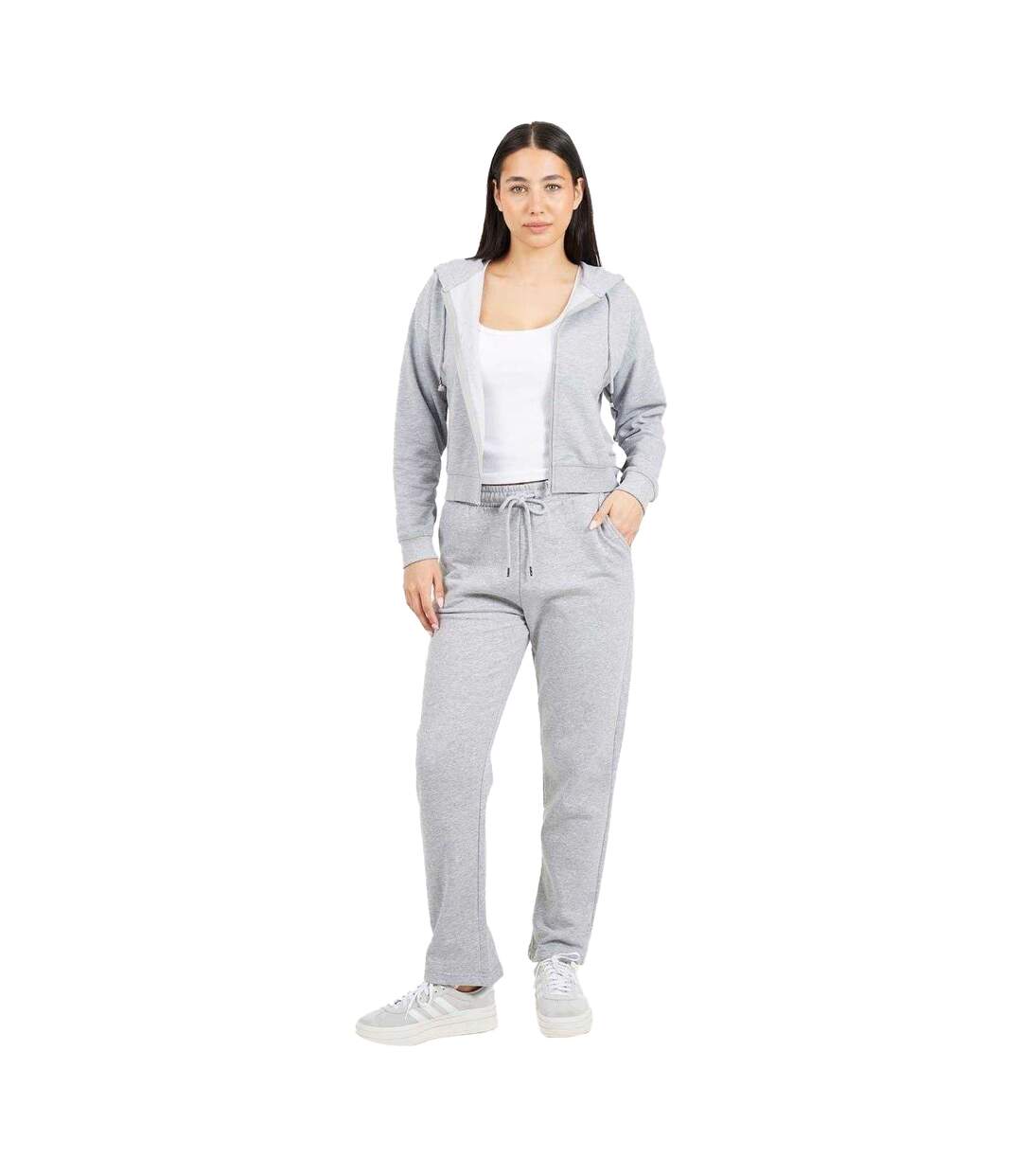 Pantalon De Jogging Femme Gris Chiné Brave Soul-1