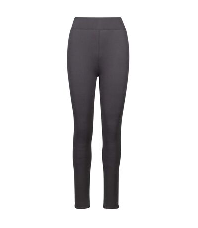 Womens/ladies Fuzzy Sherpa Leggings Dark Grey Trespass