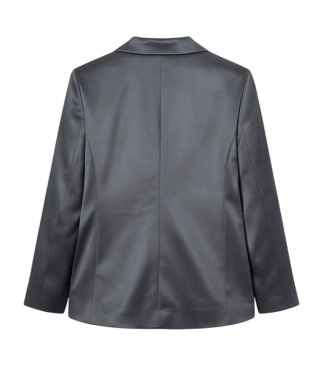 Womens/ladies Satin Double-breasted Blazer Grey I Saw It First-4
