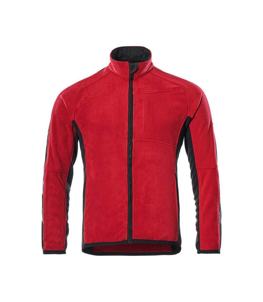 Mens Unique Hannover Fleece Jacket Red Black Mascot-1