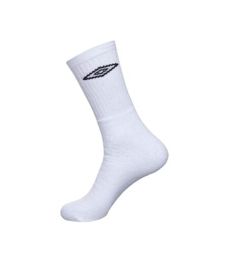 x6 paires chaussettes blanc homme umbro tennis - 39/42