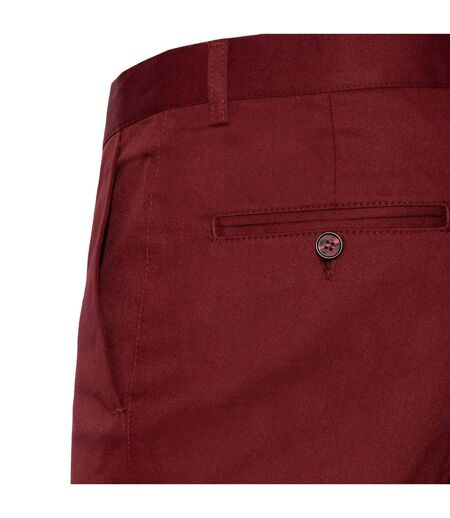 Pantalon Motif/style Uni Homme Rouge Bordeaux Di Selentino