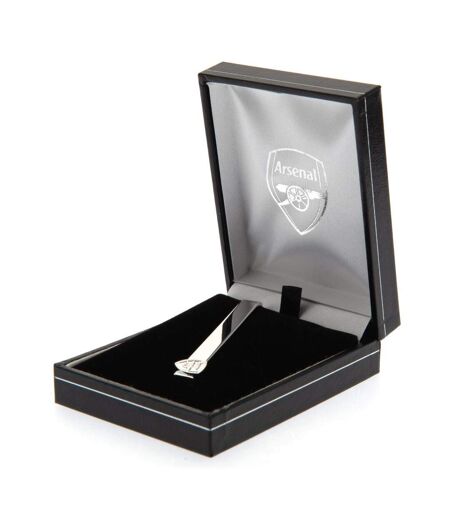 Arsenal FC Glissière pour cravate en métal argenté (Argent) (One Size) - UTTA3333