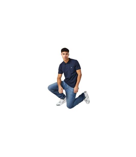 Mens Eaton Stretch Polo Shirt Navy Jack Wills