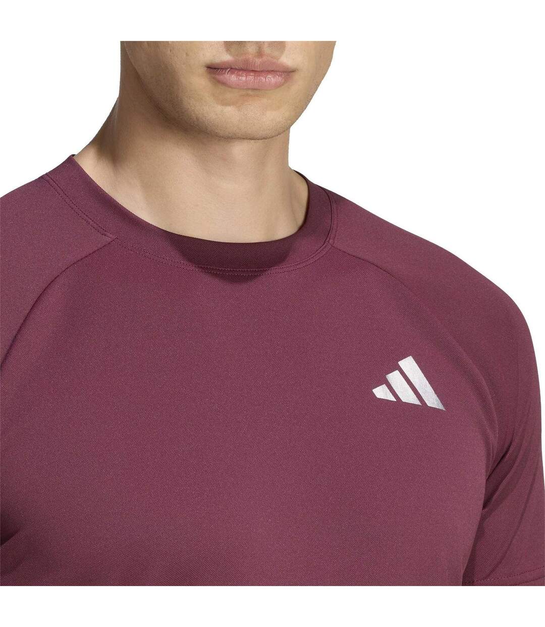 T-shirt Freelift Pro Homme Bordeaux Foncé Adidas-4