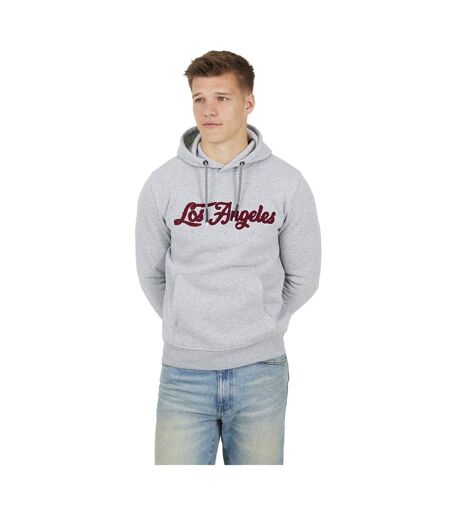 Sweat À Capuche Motif/style Croisée Homme Gris Clair Chiné Brave Soul