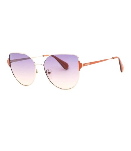 Lunettes De Soleil Motif/style Dégradé Femme Taille Unique Jaune Or Violet Clair Max & Co