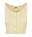 Haut Court Motif/style Côtelé Femme Jaune Pâle Urban Classics-3