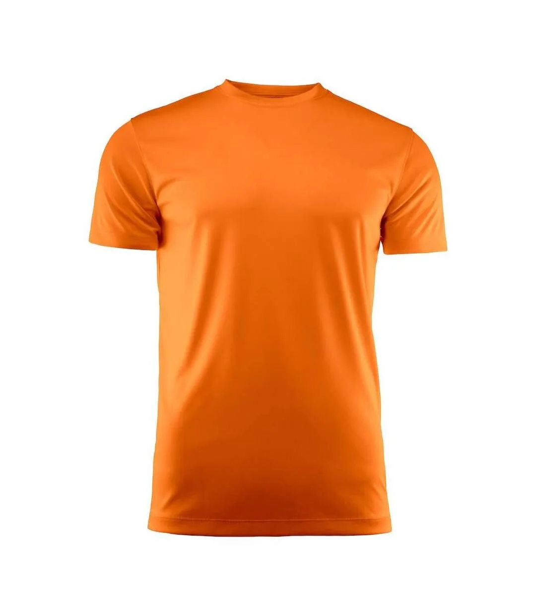 T-shirt Run Homme Orange Printer RED-1