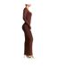 Robe Longue Sculpt Femme Marron Ward-4
