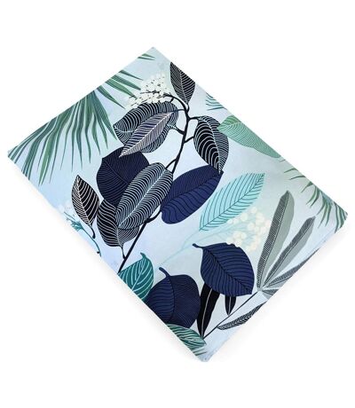 Drap plat percale de coton MOOREA PACIFIC bleu cobalt