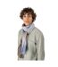 Écharpe Motif/style Rayure Double Taille Unique Bleu Marron Gris Spasso-2
