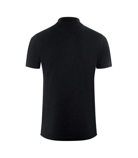 Unisex Adult London Classic Polo Shirt Black Aquascutum