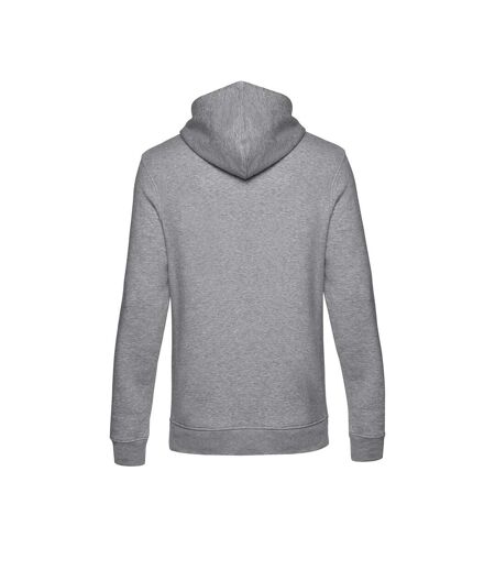 Pull À Capuche Biologique Pour Hommes Gris Chiné B&C