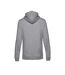 Pull À Capuche Biologique Pour Hommes Gris Chiné B&C-2