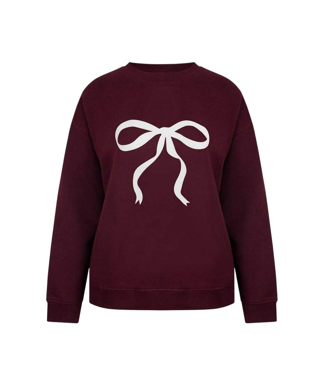Sweat Motif/style Nœud Femme Bordeaux Miso-1