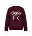 Sweat Motif/style Nœud Femme Bordeaux Miso-1