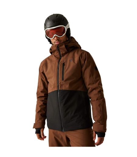 Mens Edge Iii Ski Jacket Dark Brown Black Dare 2B