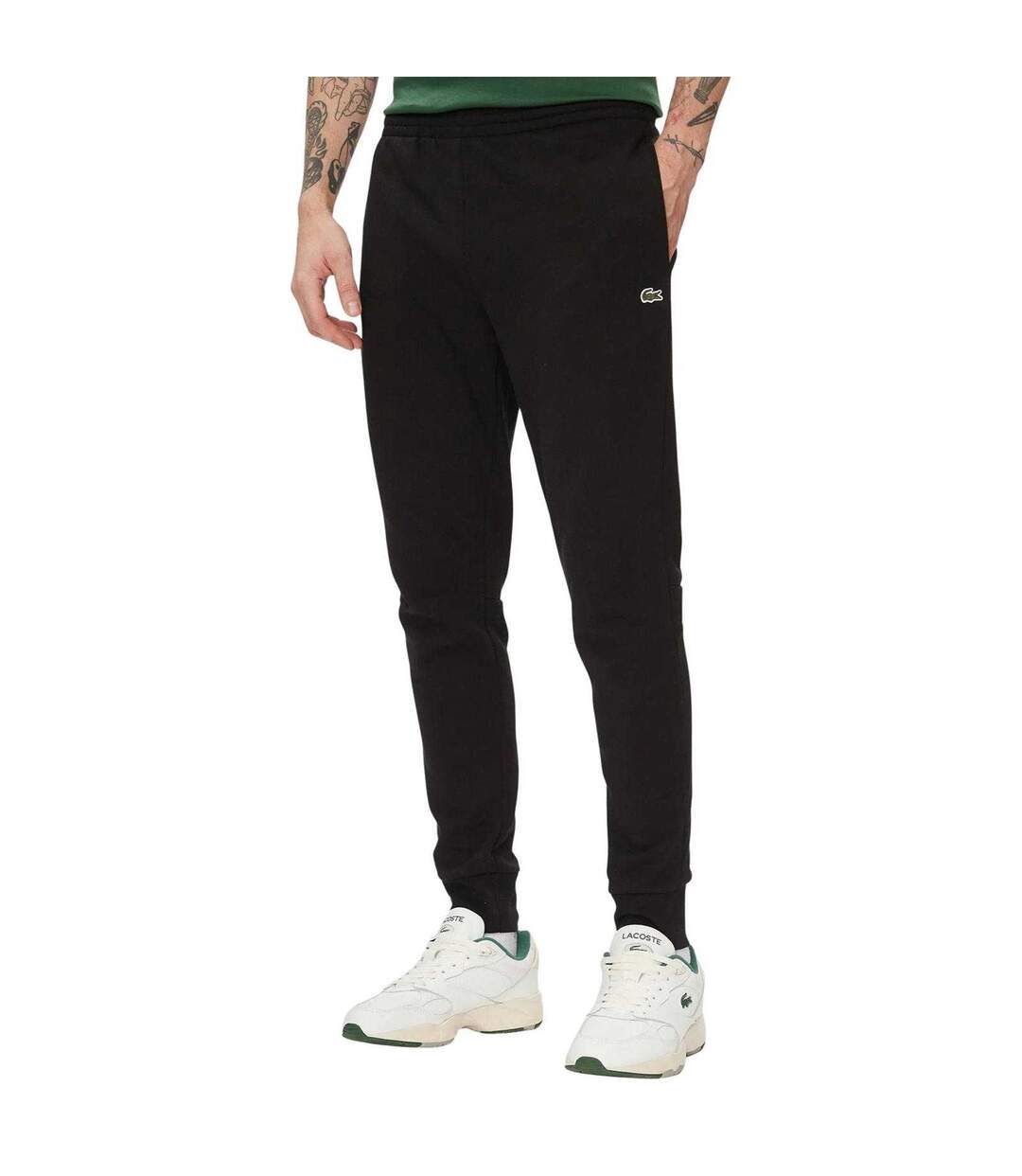 Pantalon De Jogging Motif/style Logo Brodé Homme Noir Lacoste-2