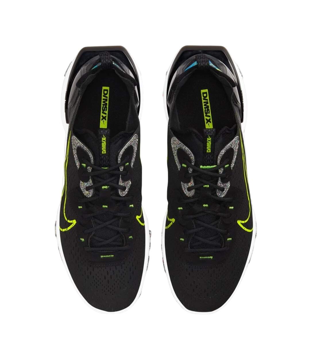 Baskets Motif/style Superposé Vision Homme Gris Vert Fluo Nike-4