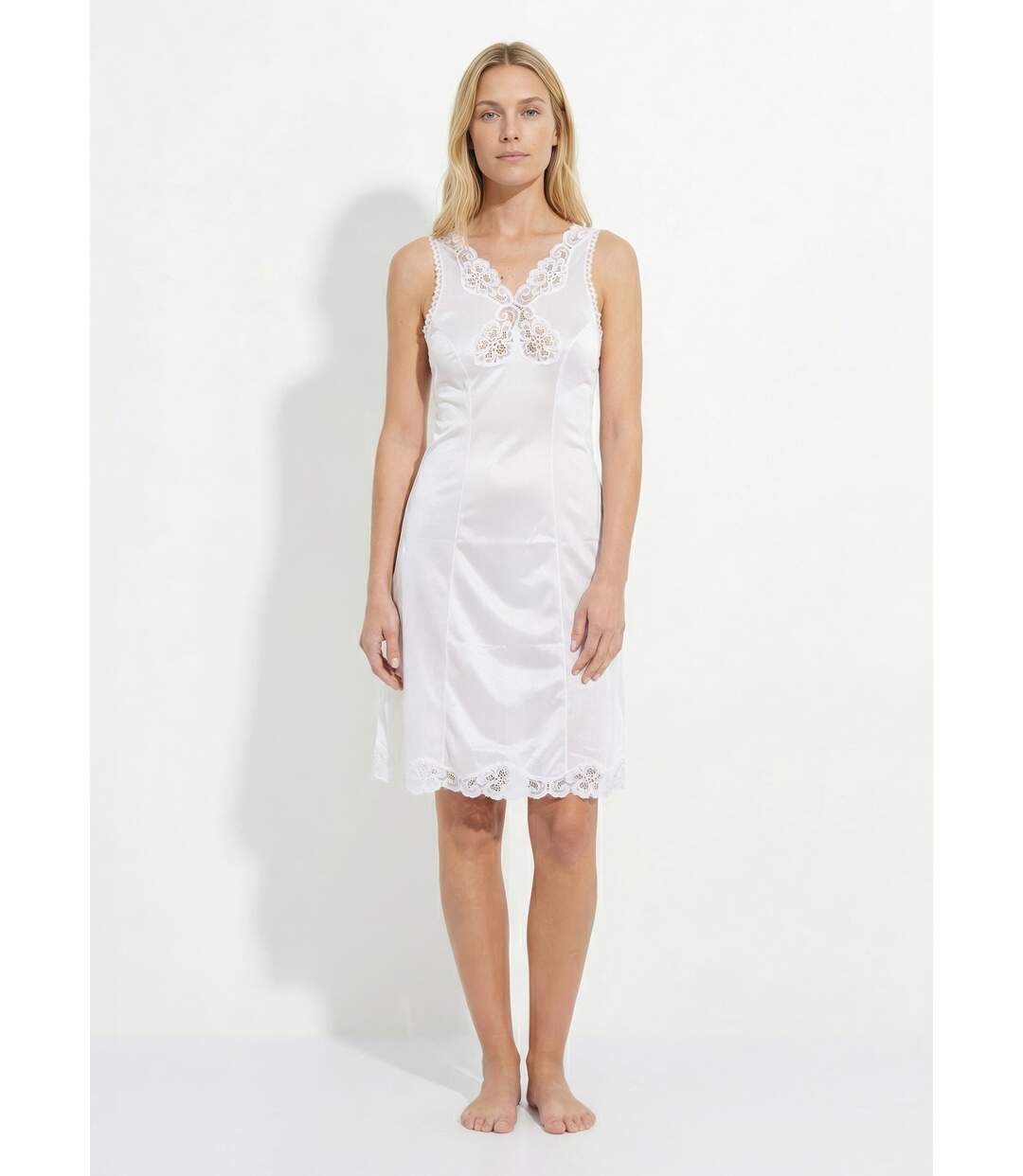 Fond de robe maille satinée 100 cm-1