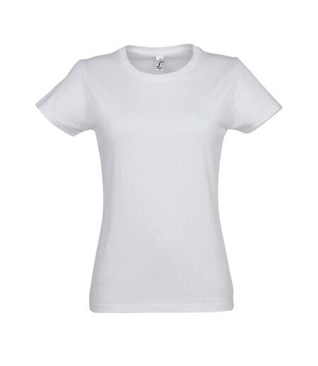 SOLS Womens/Ladies Imperial Heavy Short Sleeve T-Shirt (White) - UTPC291