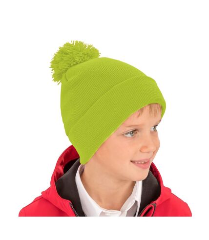 Result Womens/Ladies Winter Essentials Pom Pom Beanie (Fluoresent Yellow)