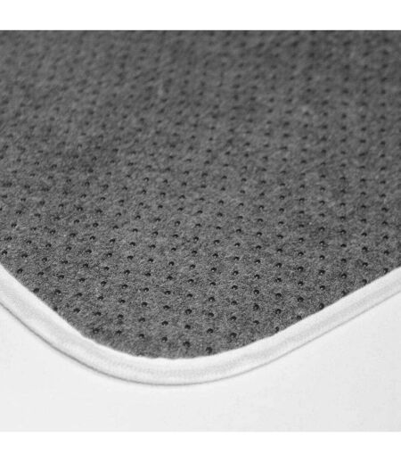 Tapis Contour WC Microfibre Amber 45x45cm Gris