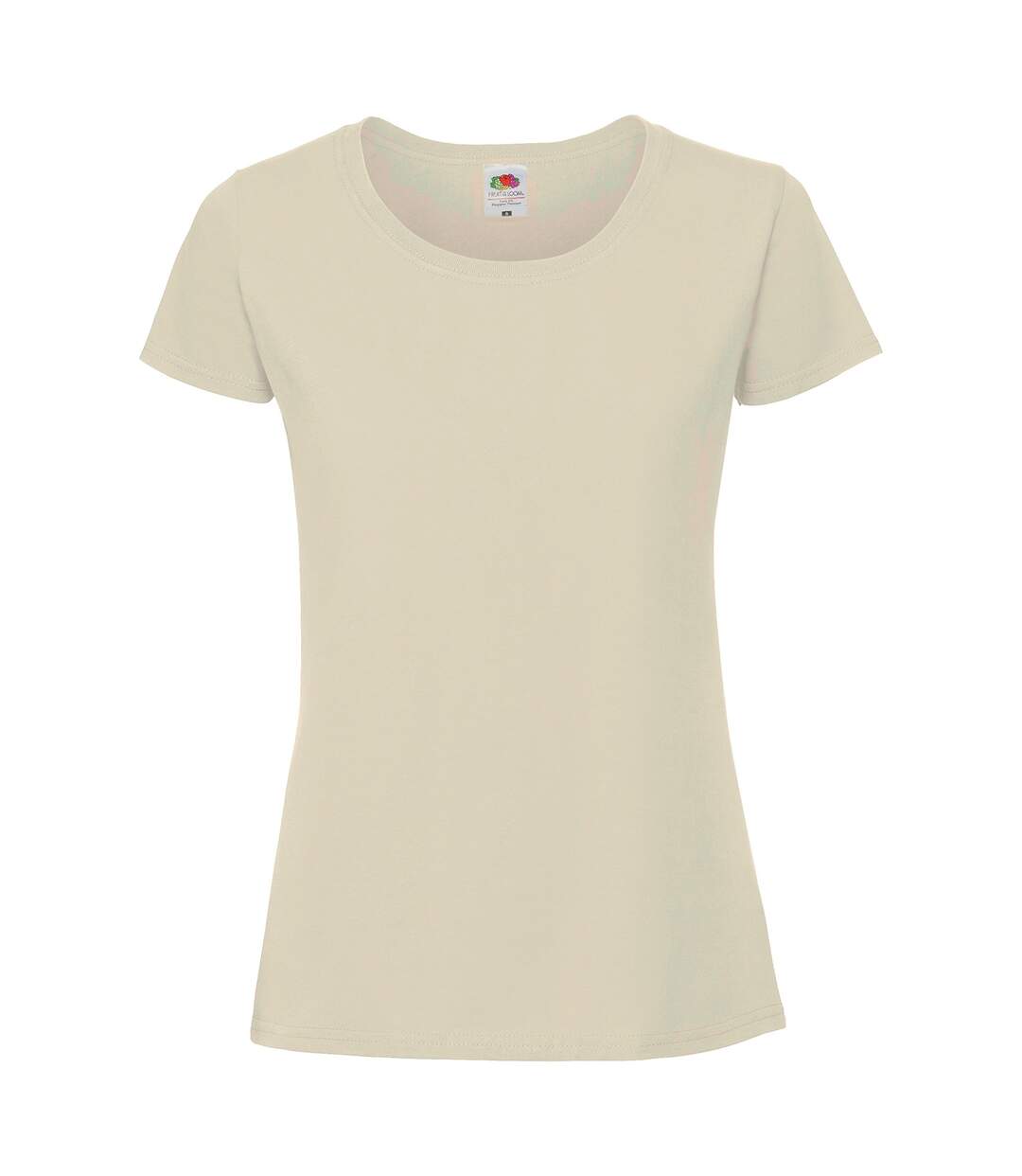 T-shirt premium femme beige Fruit of the Loom-1