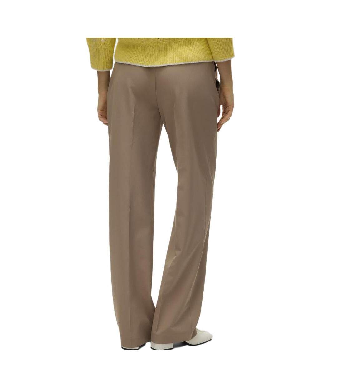 Pantalon tailleur camel  femme vero moda raya-2