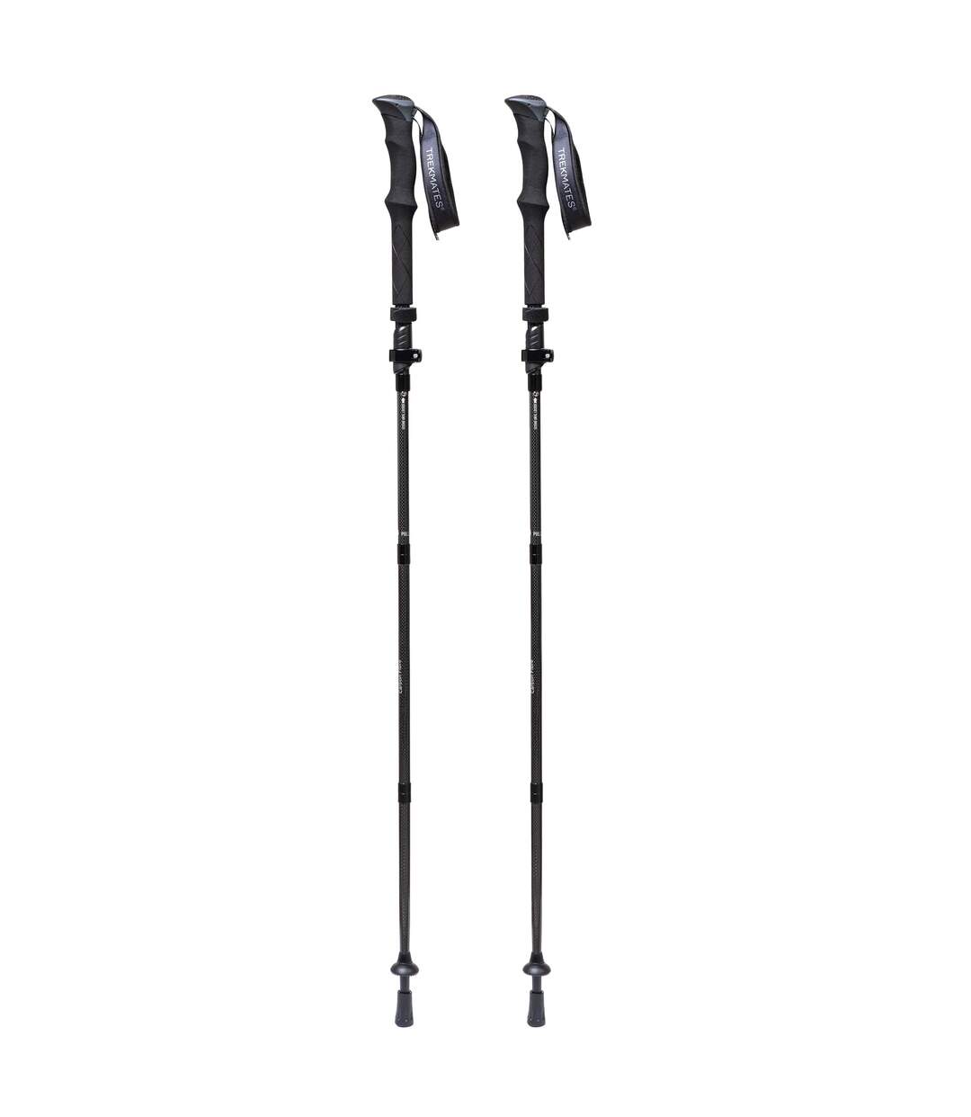 Folding Carbon Pole Pair Lightweight Compact 5 Section Hiking Trekking Sticks Size (One Size)-1