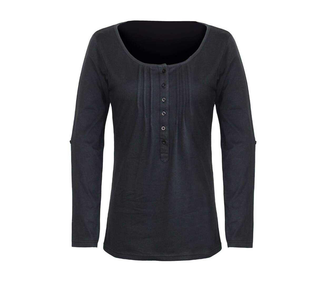 Tee-shirt MAYFLOWER NANNY3 noir à manches modulables : l'élégance du stretch-5