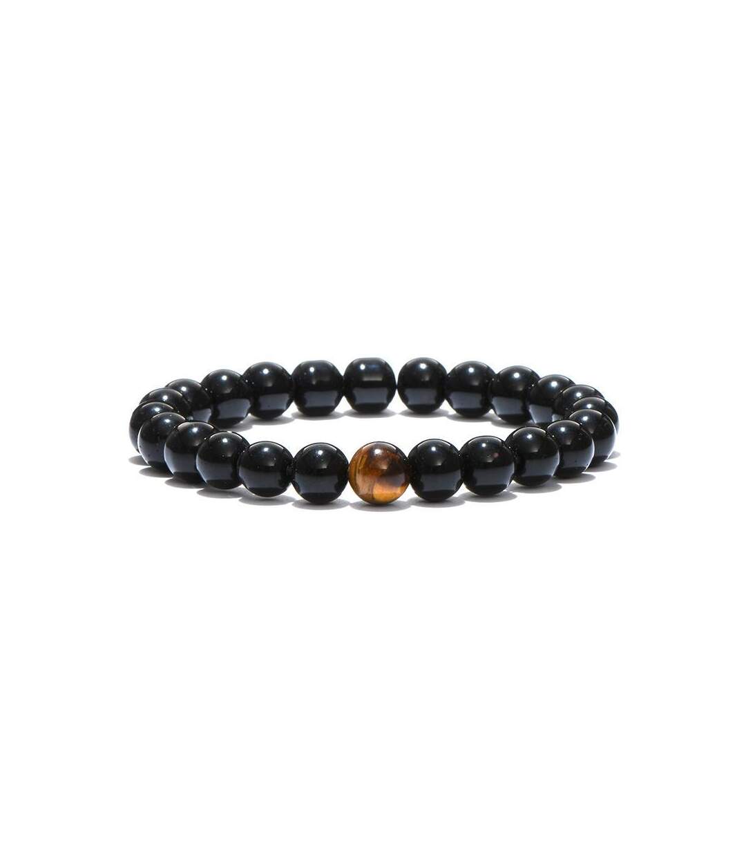 Bracelet en hematite et oeil de tigre-1