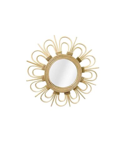 Miroir Mural Design en Rotin Aina 43cm Naturel