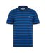 Mens Striped Polo Shirt Yale Blue Original Penguin-1