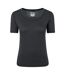 Womens/ladies Keep The Heat Isotherm T-shirt Black Mountain Warehouse-2