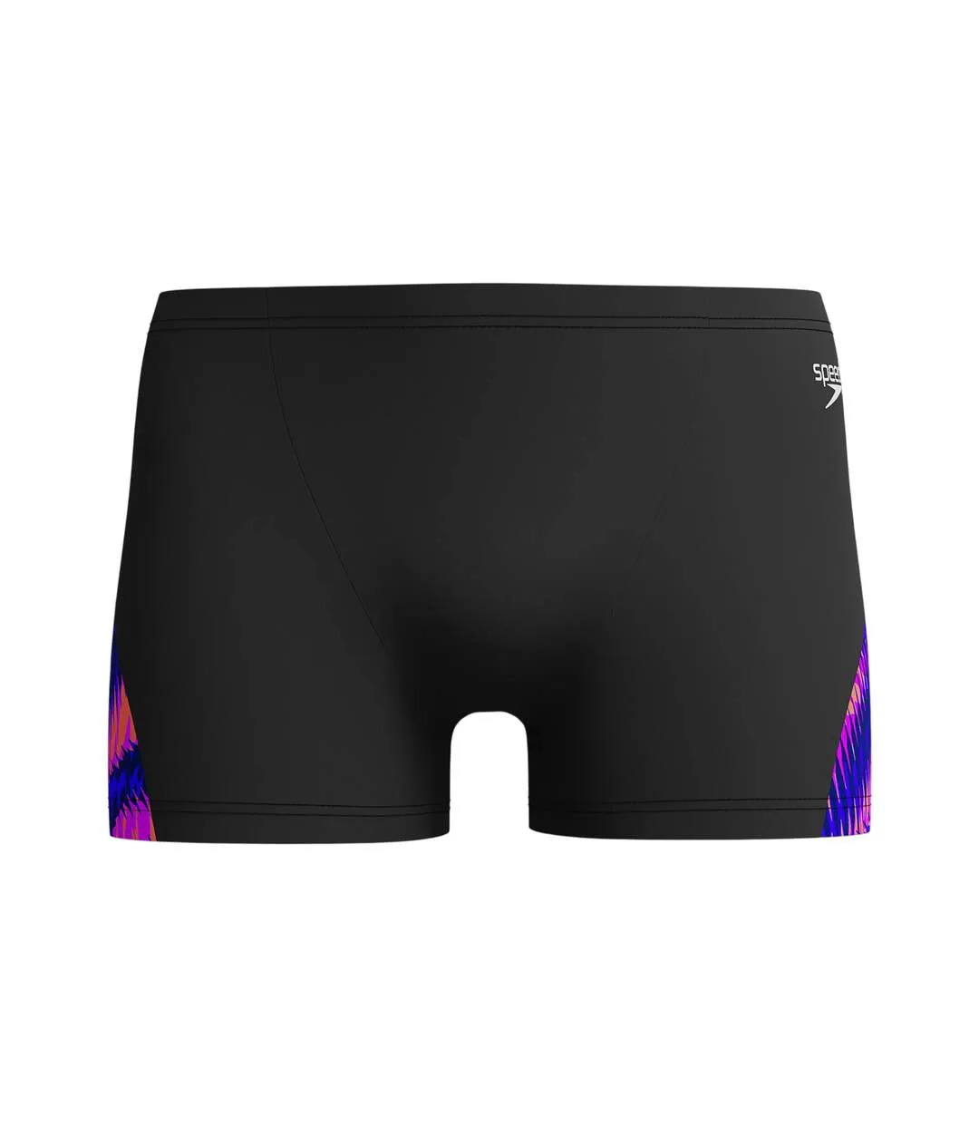 Mens Digital Print All-over Print Swim Shorts Black Multicoloured Speedo-1