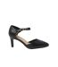 Womens/ladies emmy extra wide court shoes black Good For The Sole