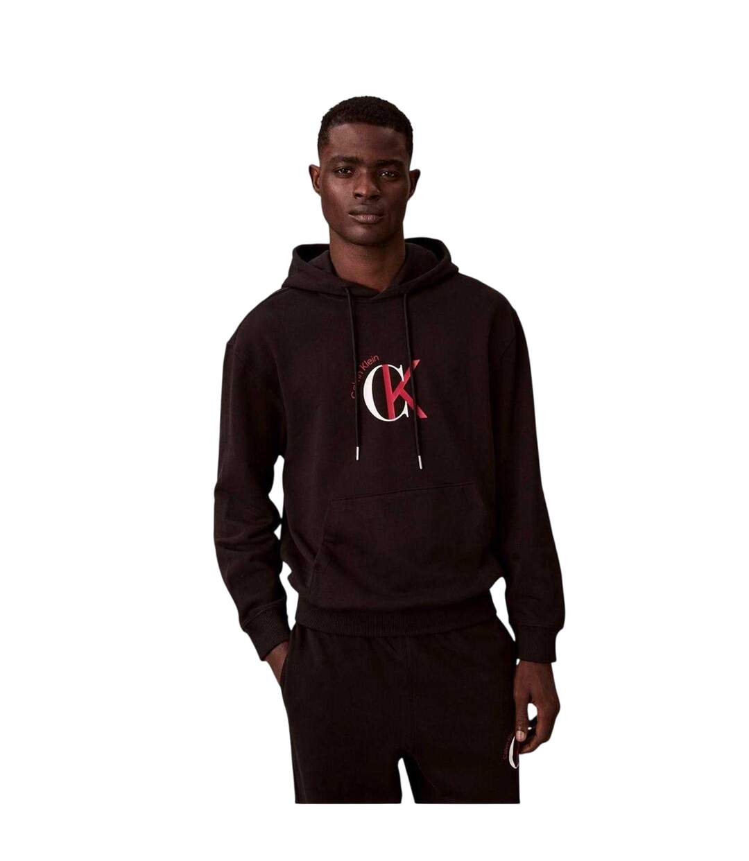 Sweat À Capuche Motif/style Logo Homme Noir Calvin Klein-2