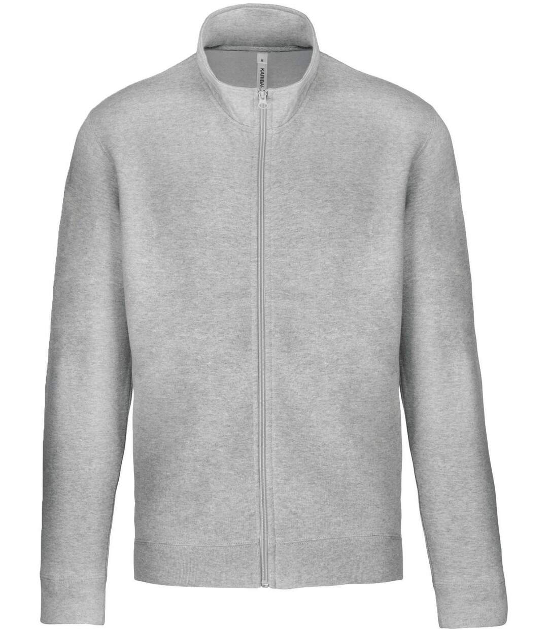 Veste sweat molleton zippée - Homme - K472 - gris oxford-2