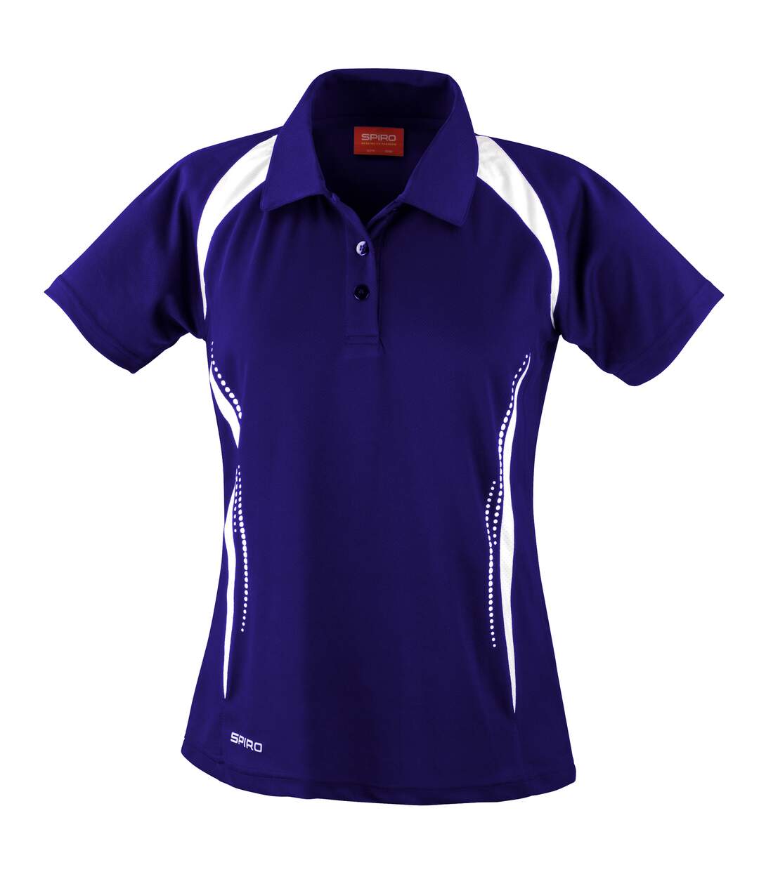 Spiro Womens/Ladies Sports Team Spirit Performance Polo Shirt (Navy/White) - UTRW1469