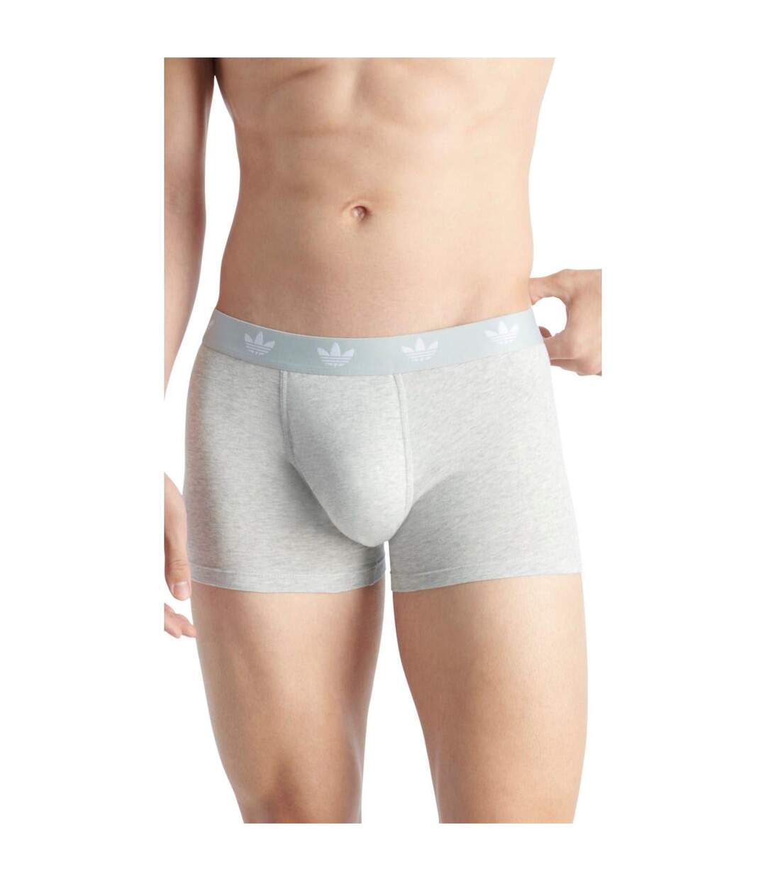 Lot De 3  Boxers Originals Homme Blanc Gris Noir Adidas-3