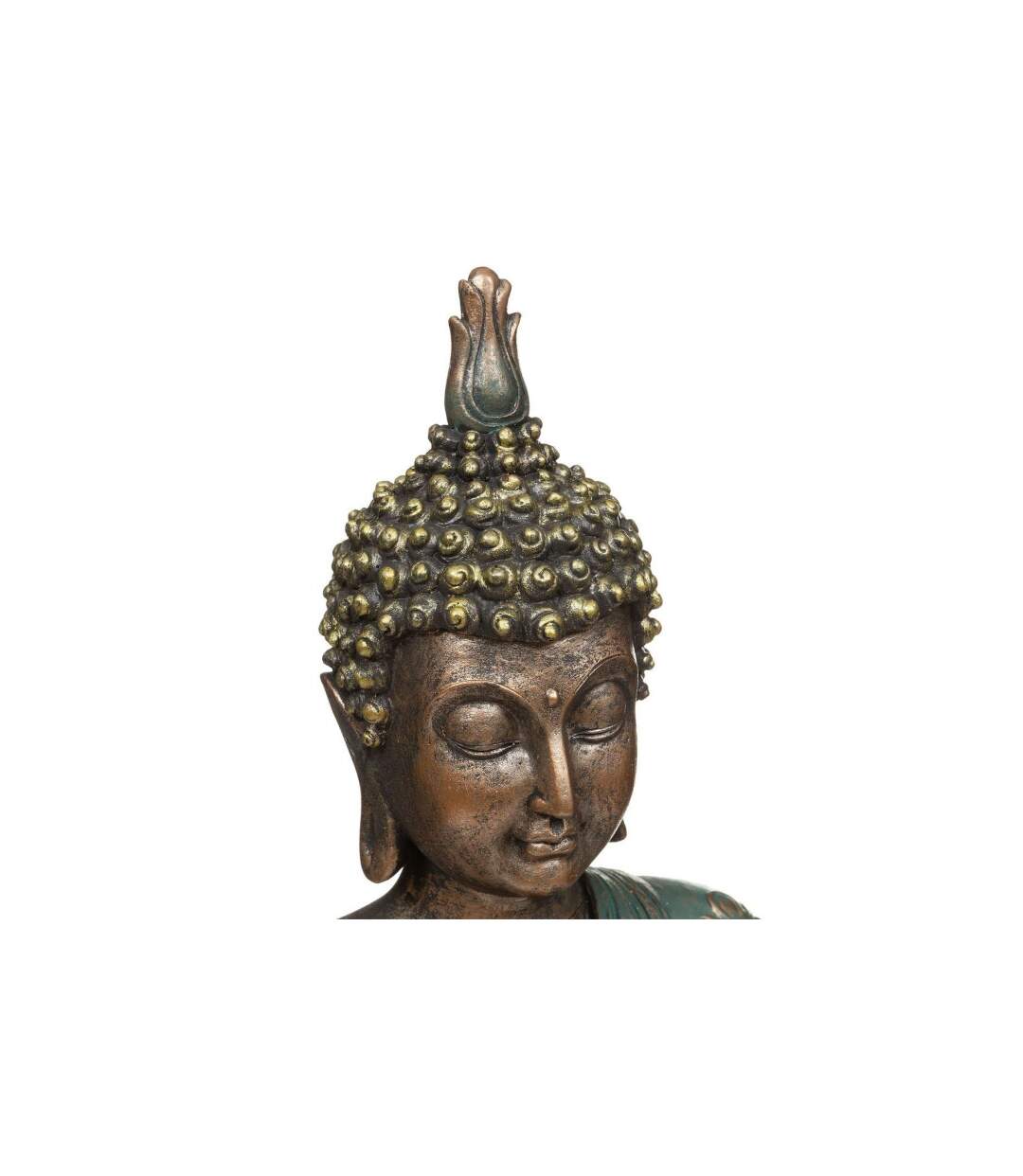 Bouddha Vintage Anju 43cm Bleu & Bronze-2