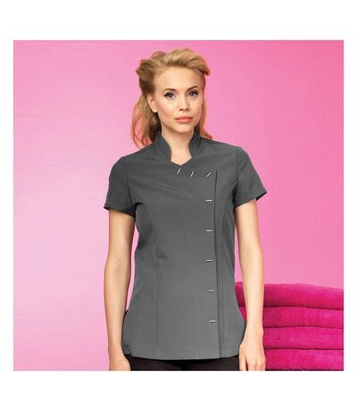 Womens/ladies *orchid* Tunic / Health Beauty & Spa / Workwear Dark Grey Premier