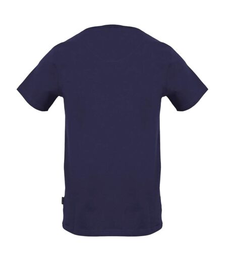 T-shirt Motif/style Logo Vertical Homme Bleu Marine Aquascutum
