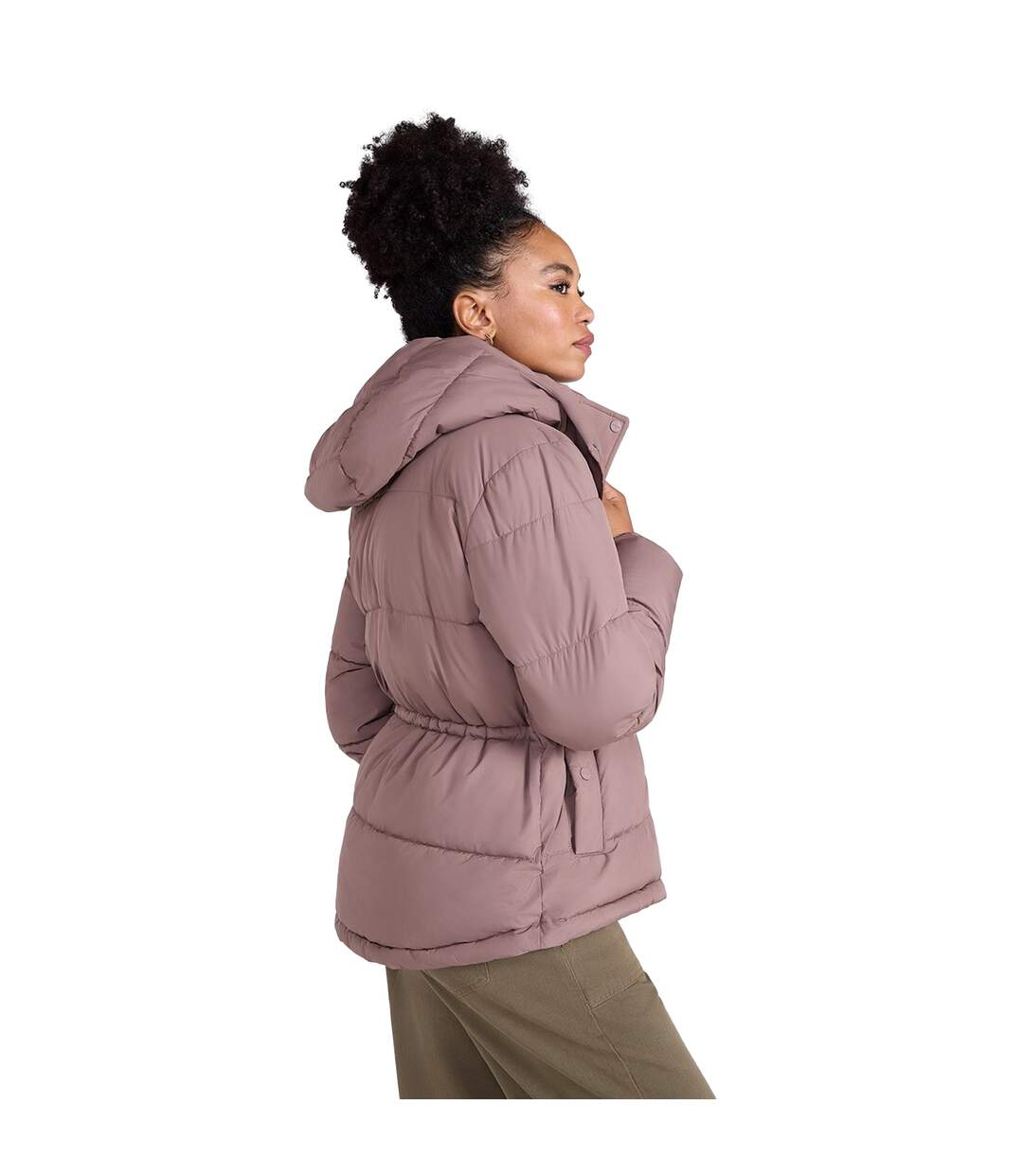 Doudoune Maeve Femme Taupe Animal-3