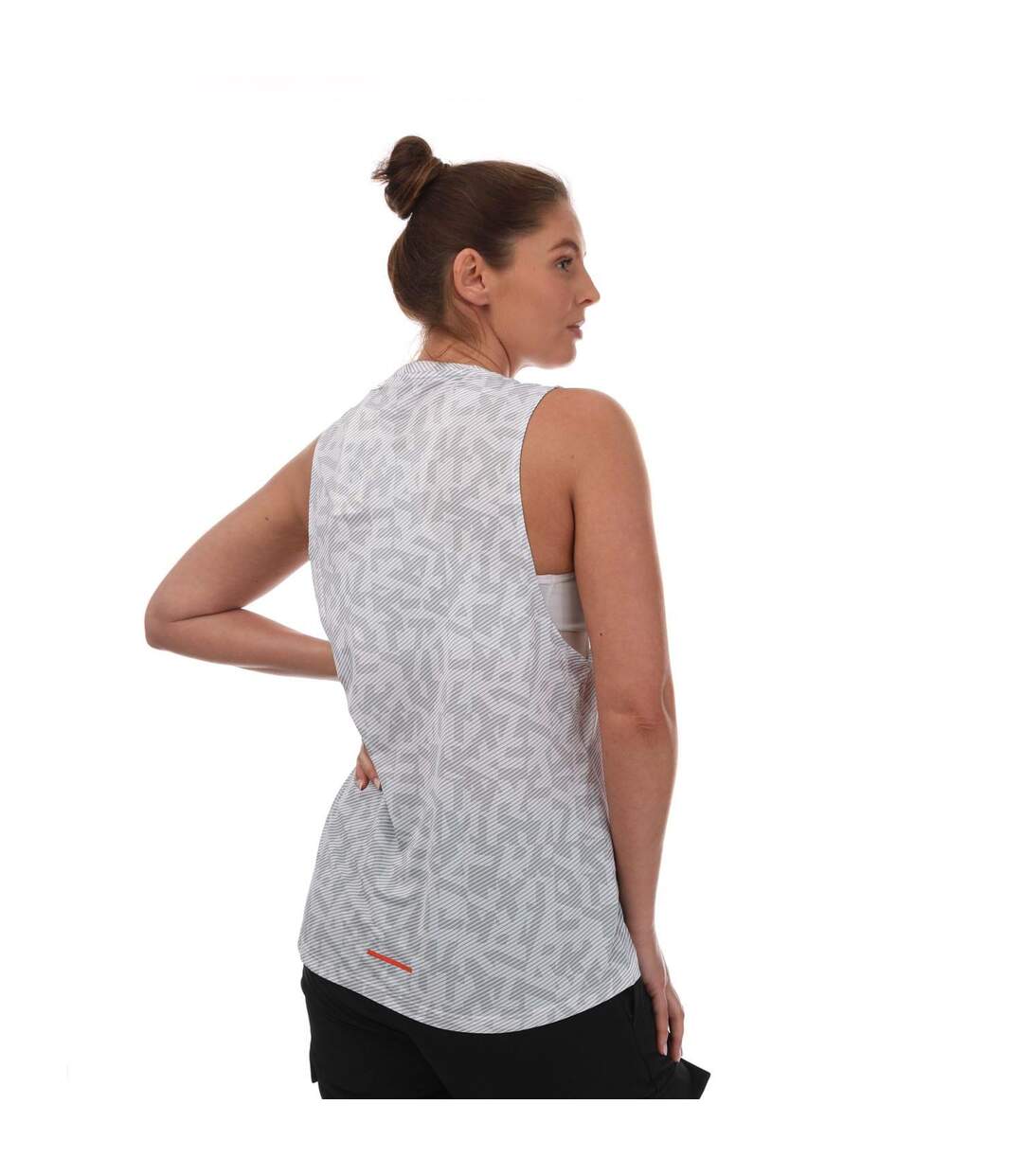 Womens/ladies terrex agravic trail running tank top white/grey Adidas-2