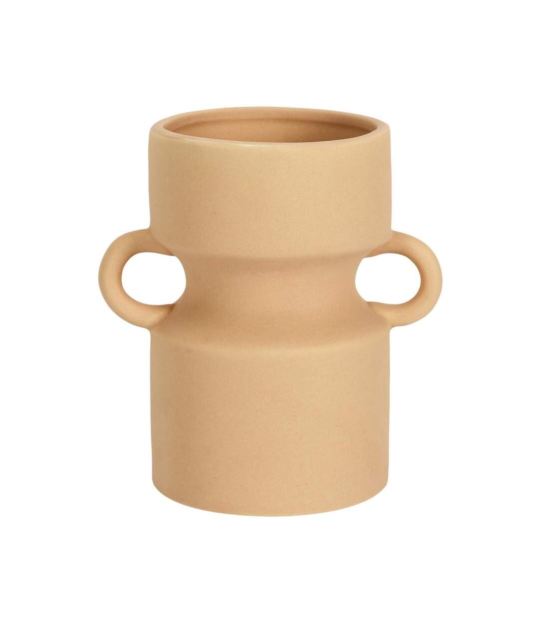Vase avec Anse Déco Arty 15cm Beige Nude-2