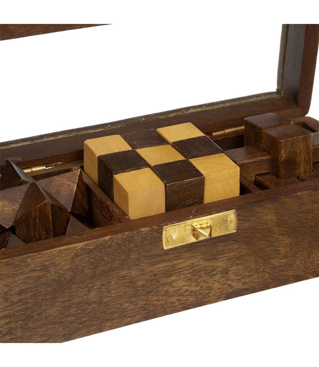 Jeu Casse Tête Déco en Bois Bota 17cm Marron-3